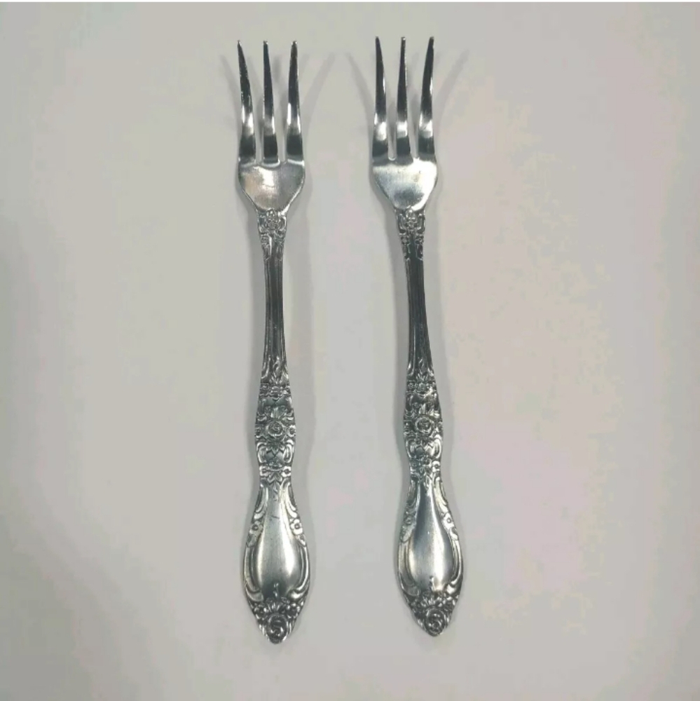 Northland Stainless Carolina pattern Cocktail Forks Set Of 2 Japan‎